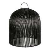 BLACK RATTAN LAMP XL - HANGING LAMPS